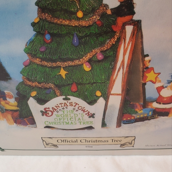 Santa's Town World's Official Christmas Tree Vintage 1995 ST08 Christmas Village - Picture 10 of 15